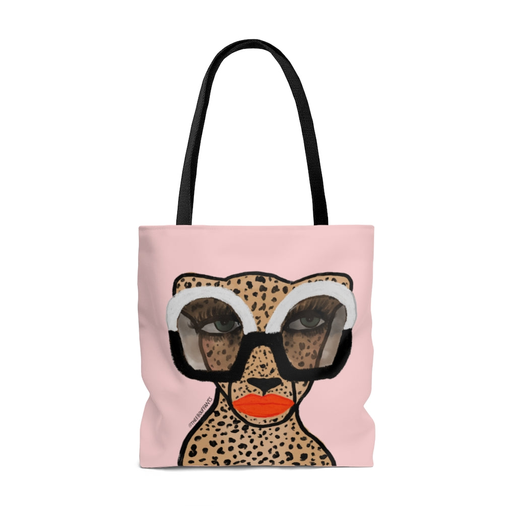 Cheetah In Shades Tote Bag