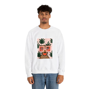 Tropical Glam Cat Sweatshirt