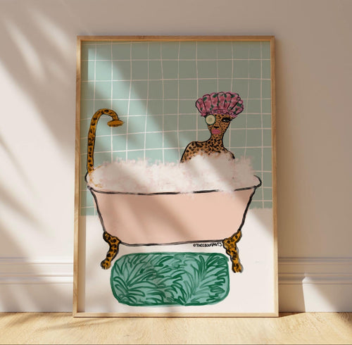 Bathtub Cheetah Print