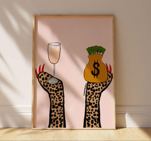 Cheers To The Money Print