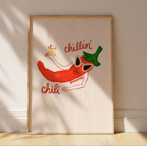 Chillin Chili Print