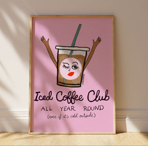 Iced Coffee Club Print