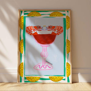 Elegant Shrimp Cocktail Print
