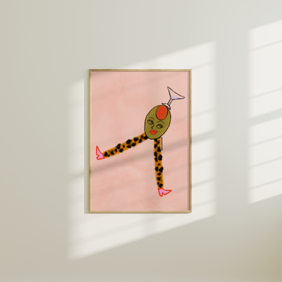 Little Olive Girl Print