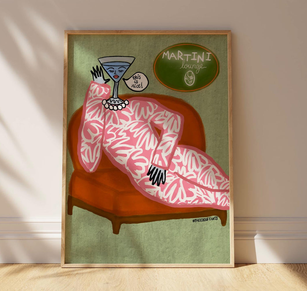 Martini Lounge Print