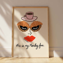 Monday Face Print