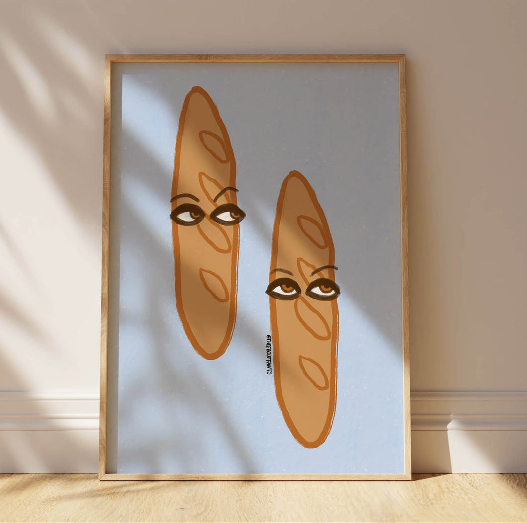 Moody Baguettes Print