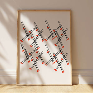 Pretty Bobby Pins Print