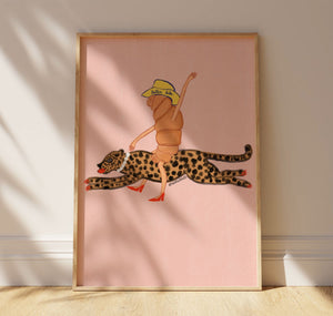 Ridin Croissant Print