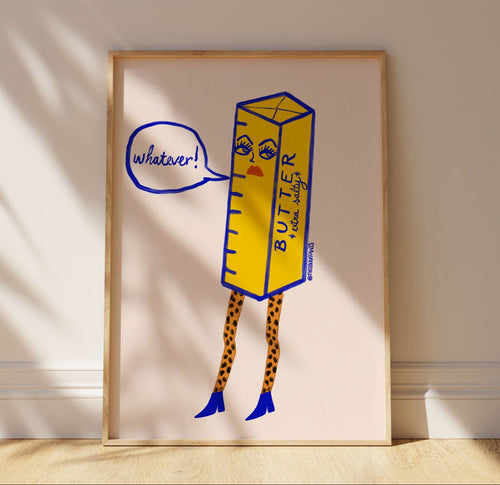 Extra Salty Butter Girl Print