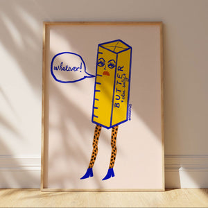 Extra Salty Butter Girl Print