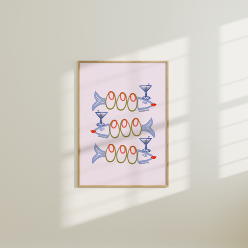 Sardini Martinis Print