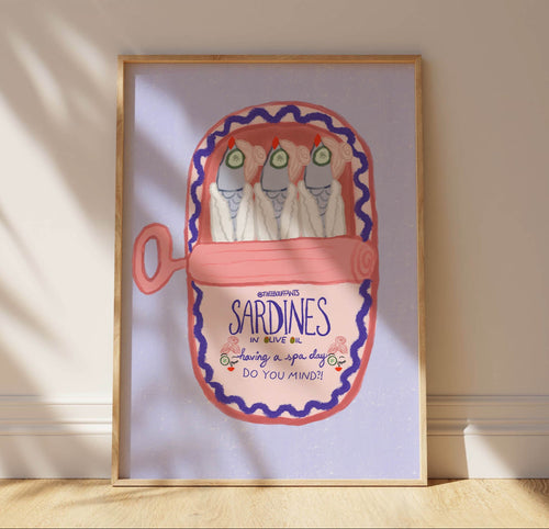 Spa Day Sardines Print