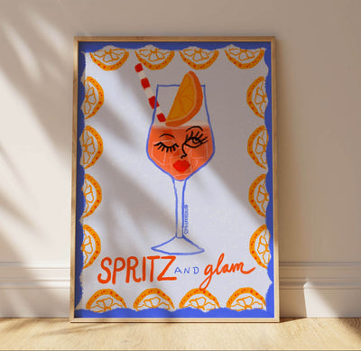 Spritz And Glam Print