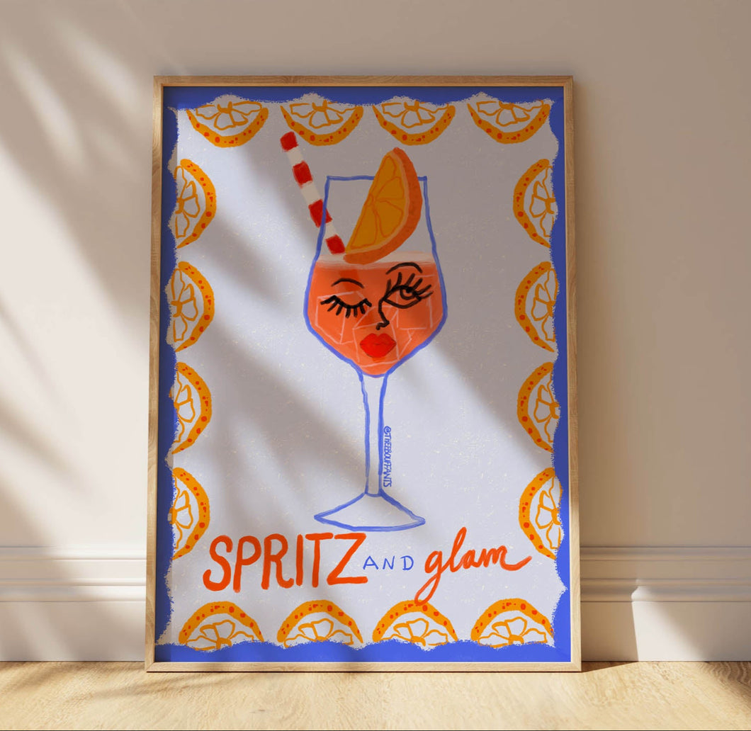 Spritz And Glam Print