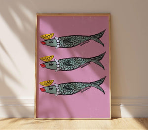 Stylish Sardines Print