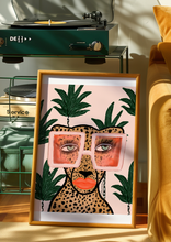 Tropical Glam Cat Print
