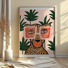 Tropical Glam Cat Print