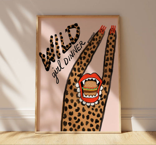 Wild Girl Dinner Print