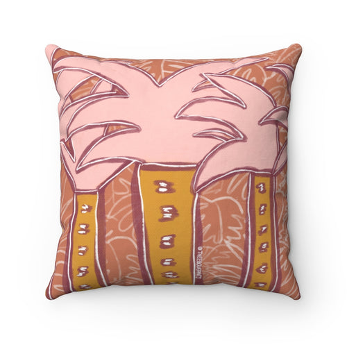 Graphic Tropical Square Pillow