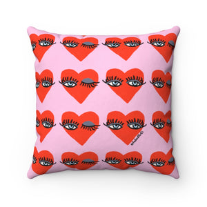 Wink Love Square Pillow