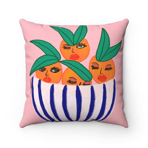 Sassy Oranges Square Pillow